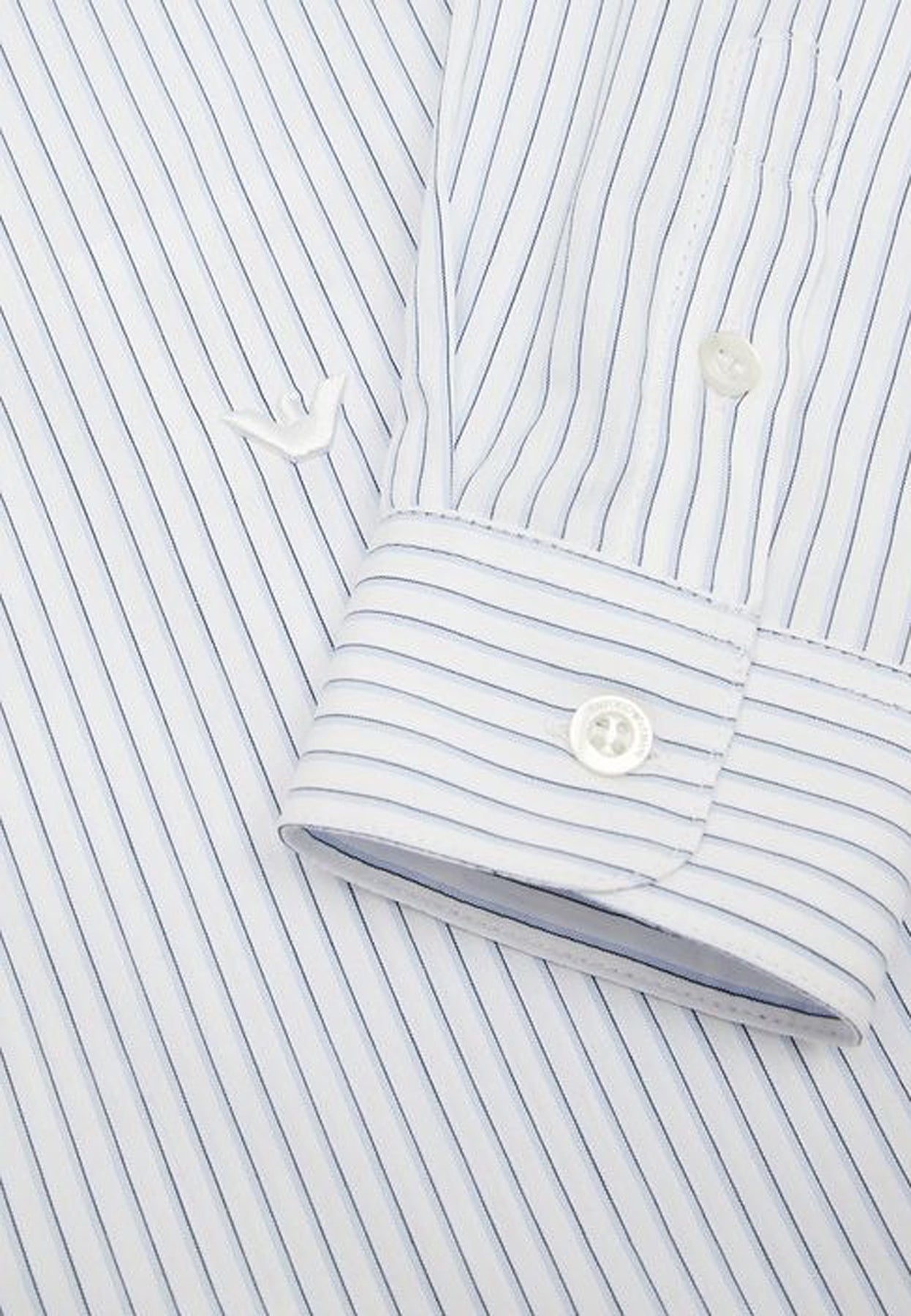 Camicia bambino Emporio Armani bianca a righe in cotone | ViaMonte Shop