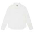 Camicia bambino Emporio Armani bianca in misto cotone | ViaMonte Shop
