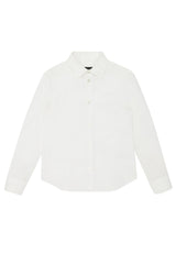 Camicia bambino Emporio Armani bianca in misto cotone | ViaMonte Shop