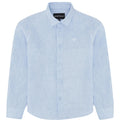Camicia bambino Emporio Armani azzurra in lino | ViaMonte Shop