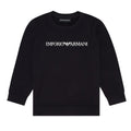 Felpa bambino Emporio Armani blu navy in modal | ViaMonte Shop