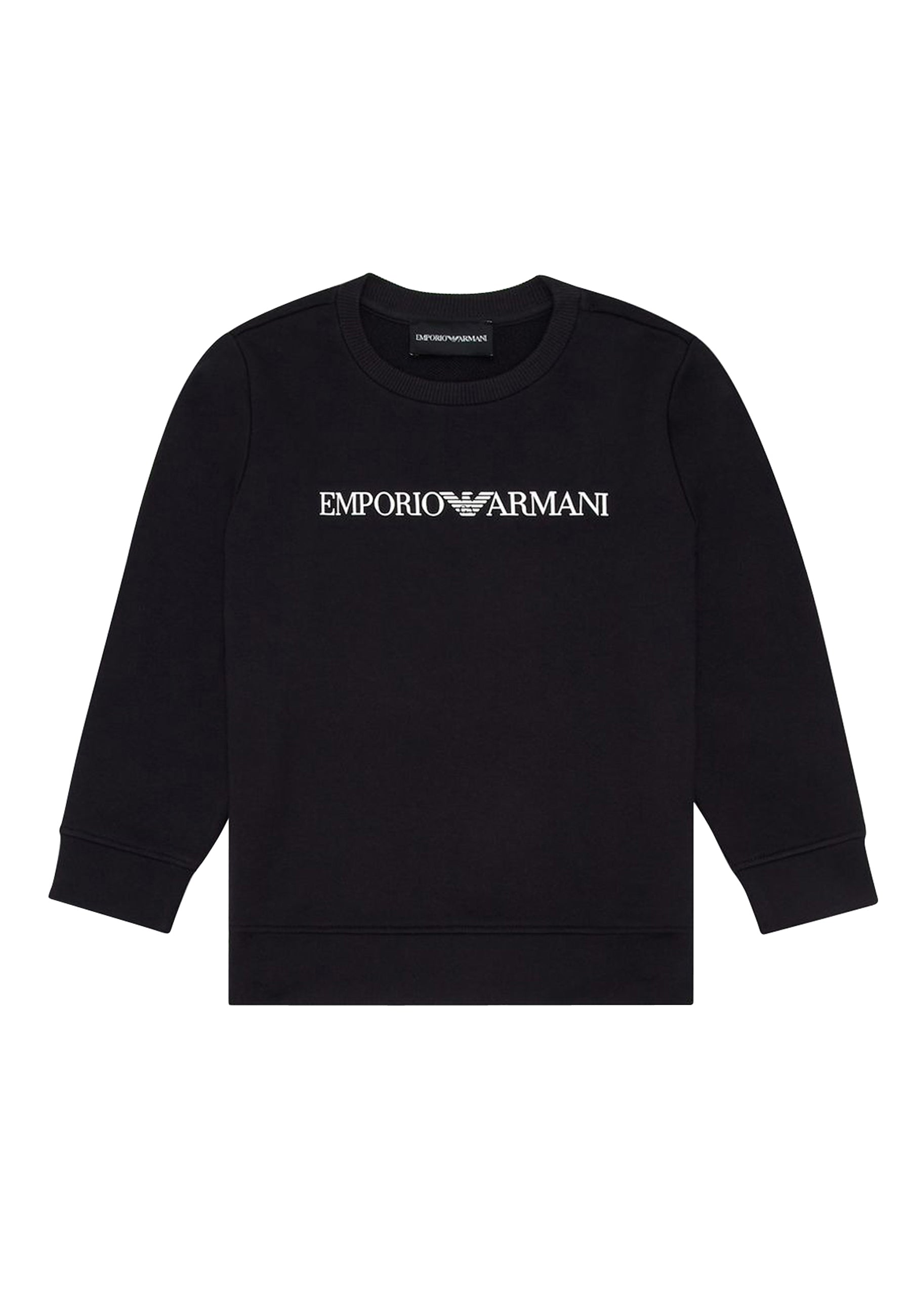 Felpa bambino Emporio Armani blu navy in modal | ViaMonte Shop