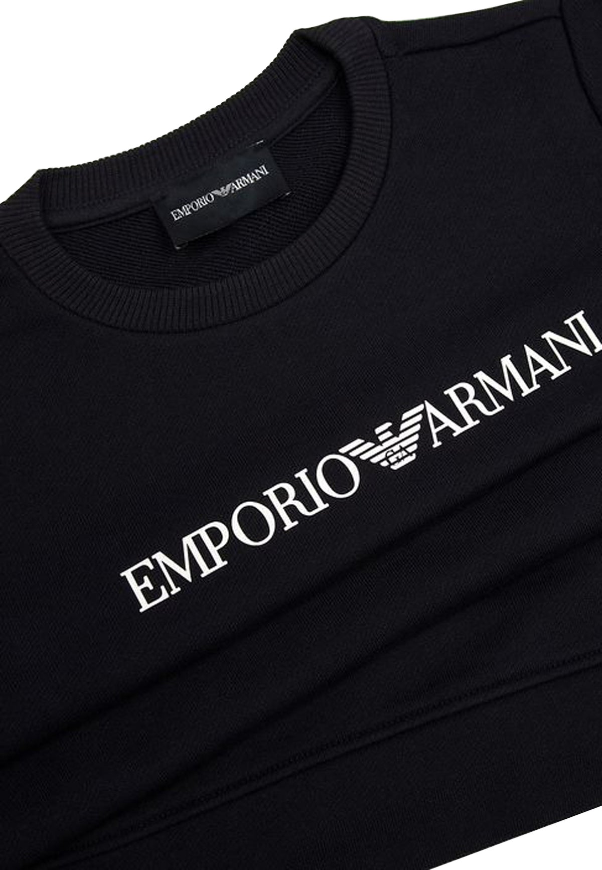 Felpa bambino Emporio Armani blu navy in modal | ViaMonte Shop