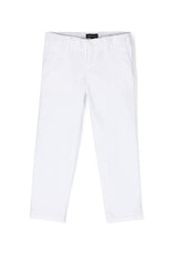 Pantalone bambino Emporio Armani bianco in cotone | ViaMonte Shop