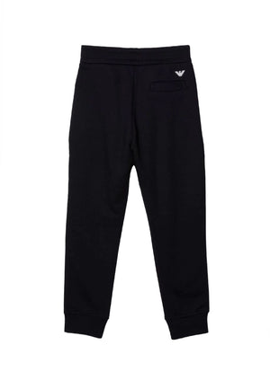 Pantalone sportivo bambino Emporio Armani nero in modal | ViaMonte Shop