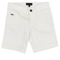Bermuda bambino Emporio Armani bianco in cotone | ViaMonte Shop