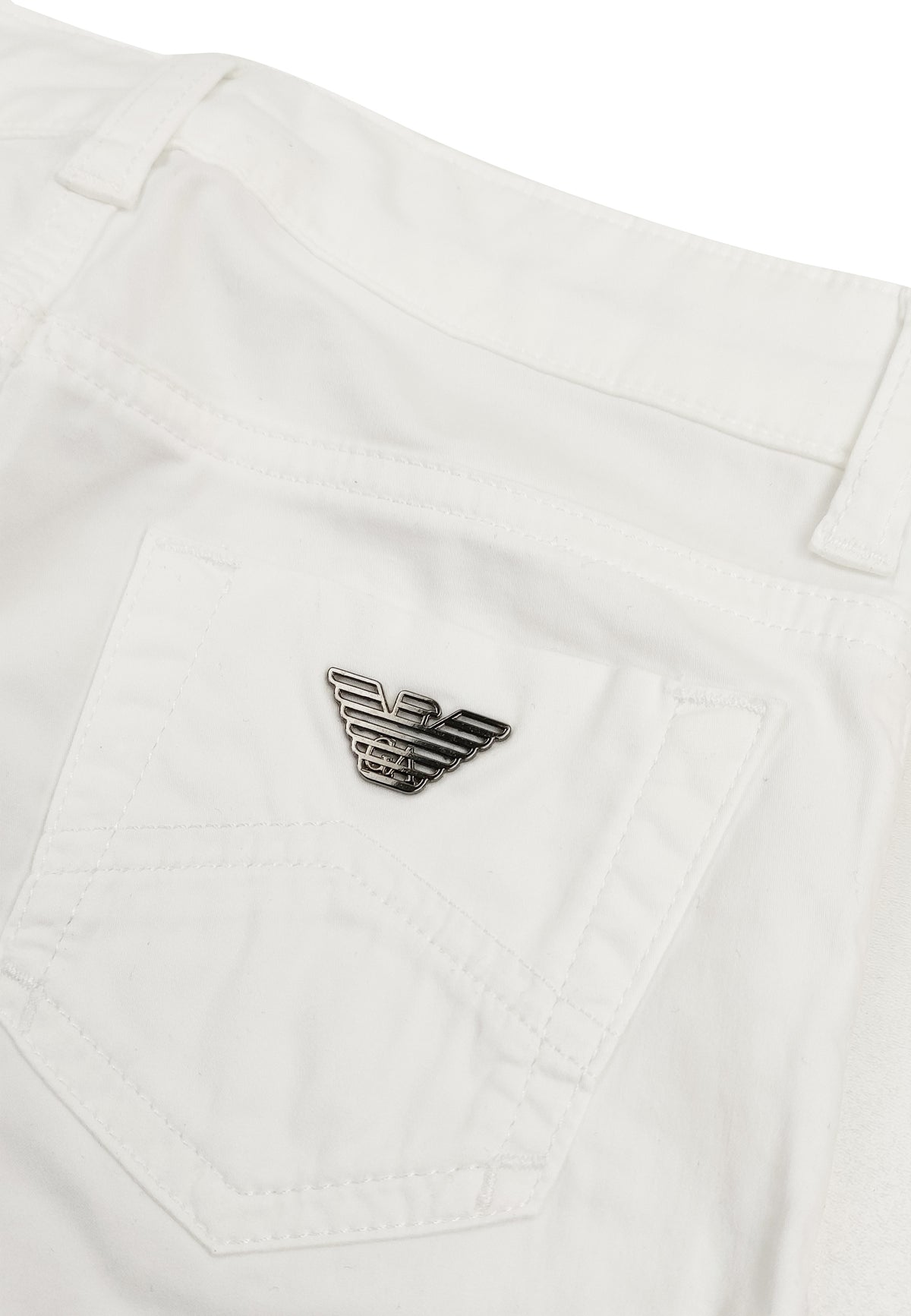 Bermuda bambino Emporio Armani bianco in cotone | ViaMonte Shop