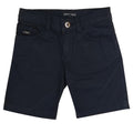 Bermuda bambino Emporio Armani blu in gabardina di cotone | ViaMonte Shop