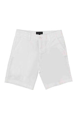 Bermuda bambino Emporio Armani bianco in cotone | ViaMonte Shop