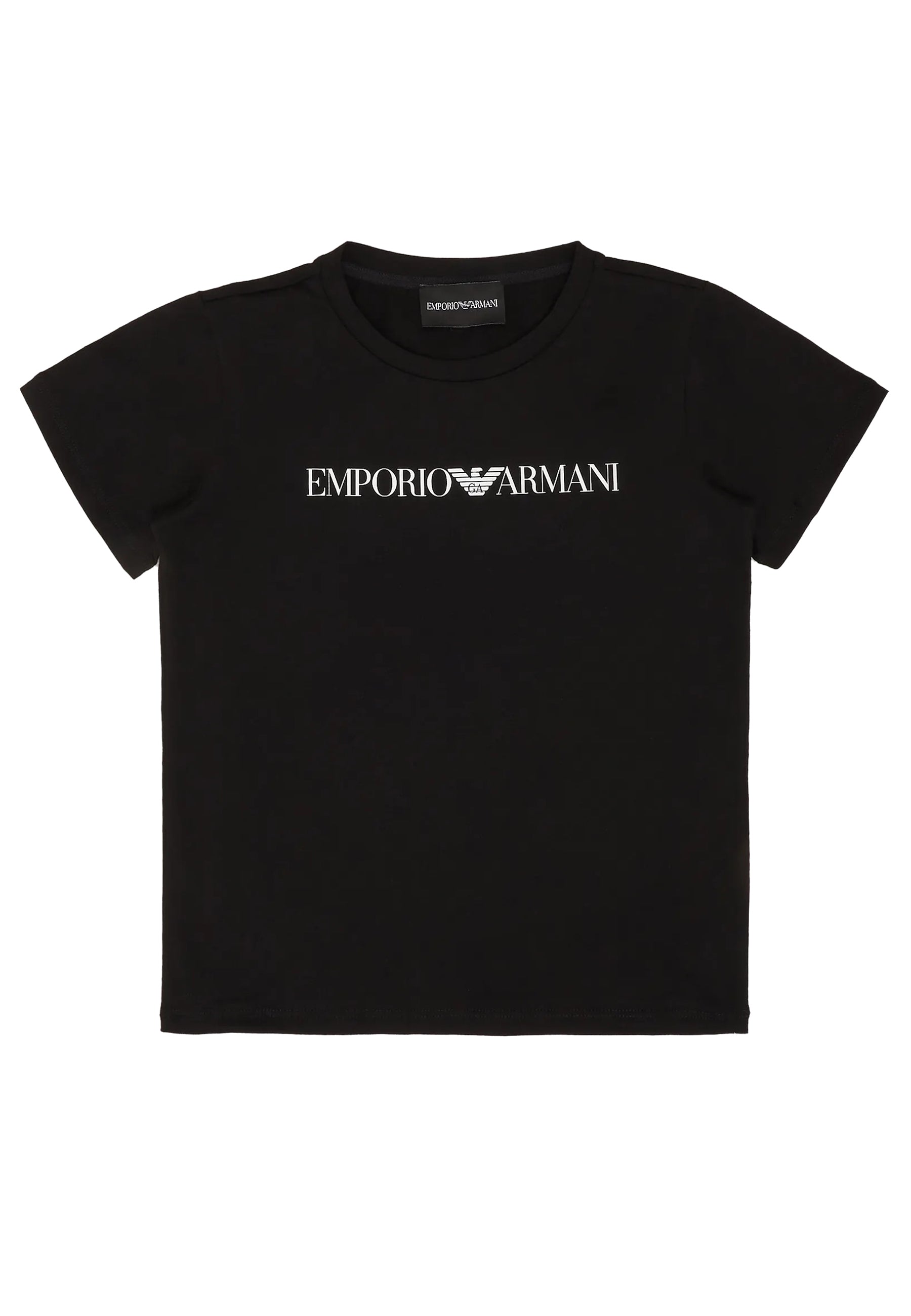 T-shirt blu navy bambino Emporio Armani in cotone | ViaMonte Shop