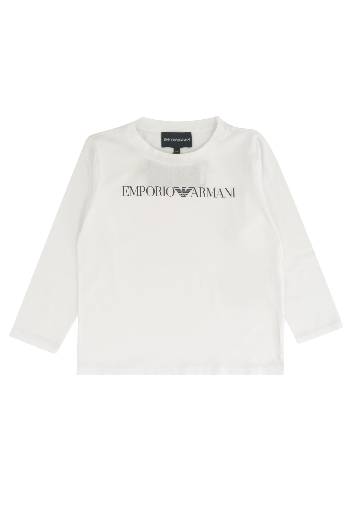 T-shirt bianca bambino Emporio Armani in jersey di cotone | ViaMonte Shop