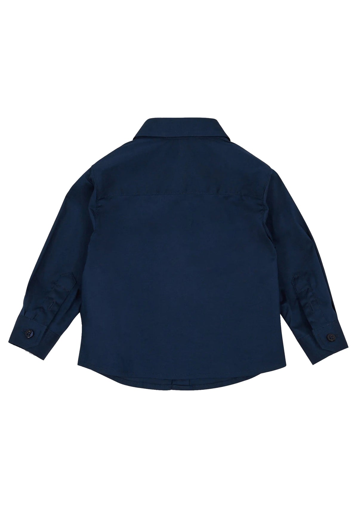 Camicia neonato Emporio Armani blu in cotone | ViaMonte Shop