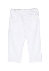 Pantalone neonato Emporio Armani bianco in cotone | ViaMonte Shop