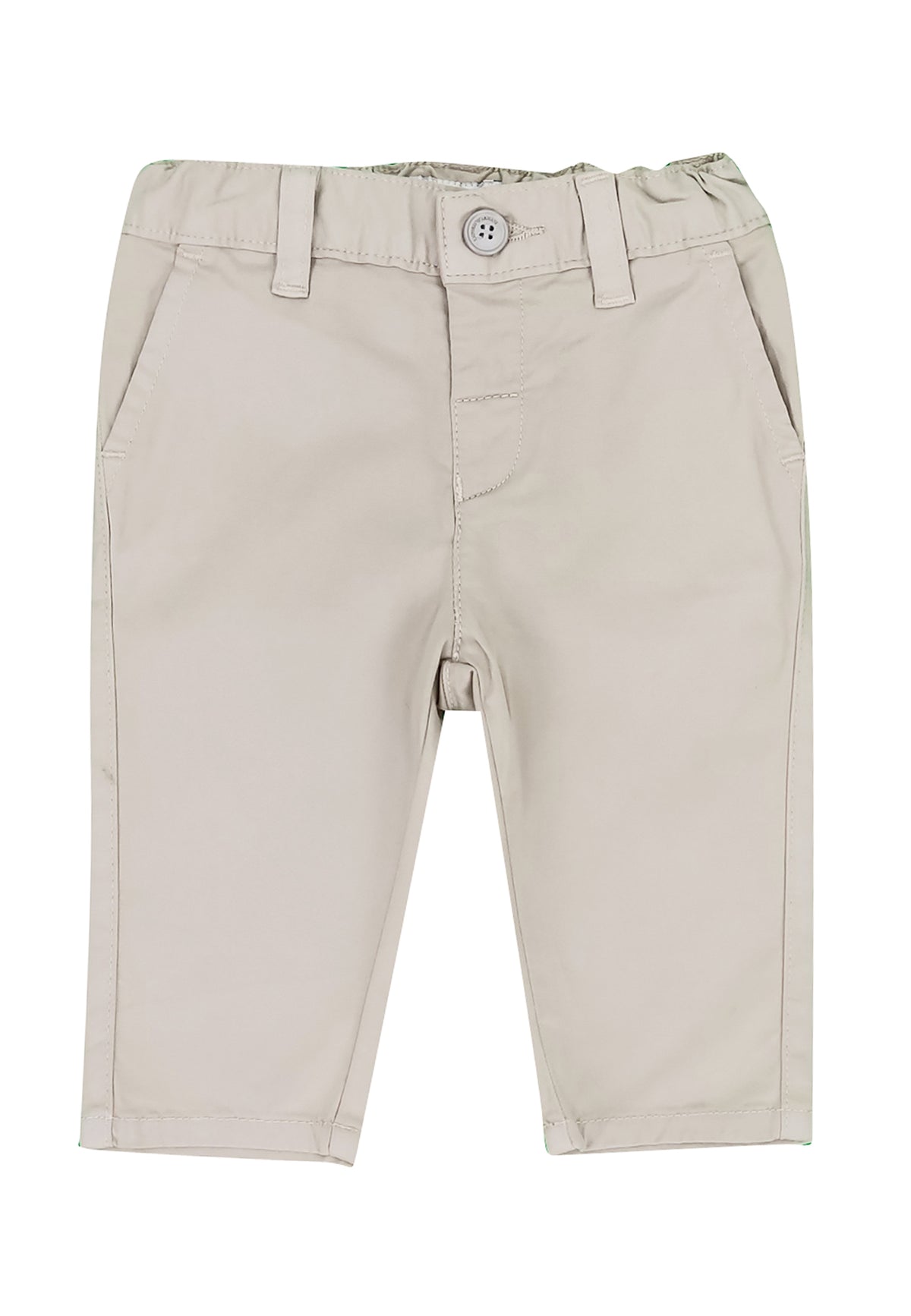 Pantalone neonato Emporio Armani beige in cotone | ViaMonte Shop
