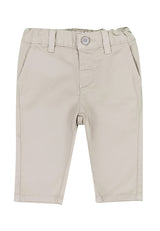 Pantalone neonato Emporio Armani beige in cotone | ViaMonte Shop