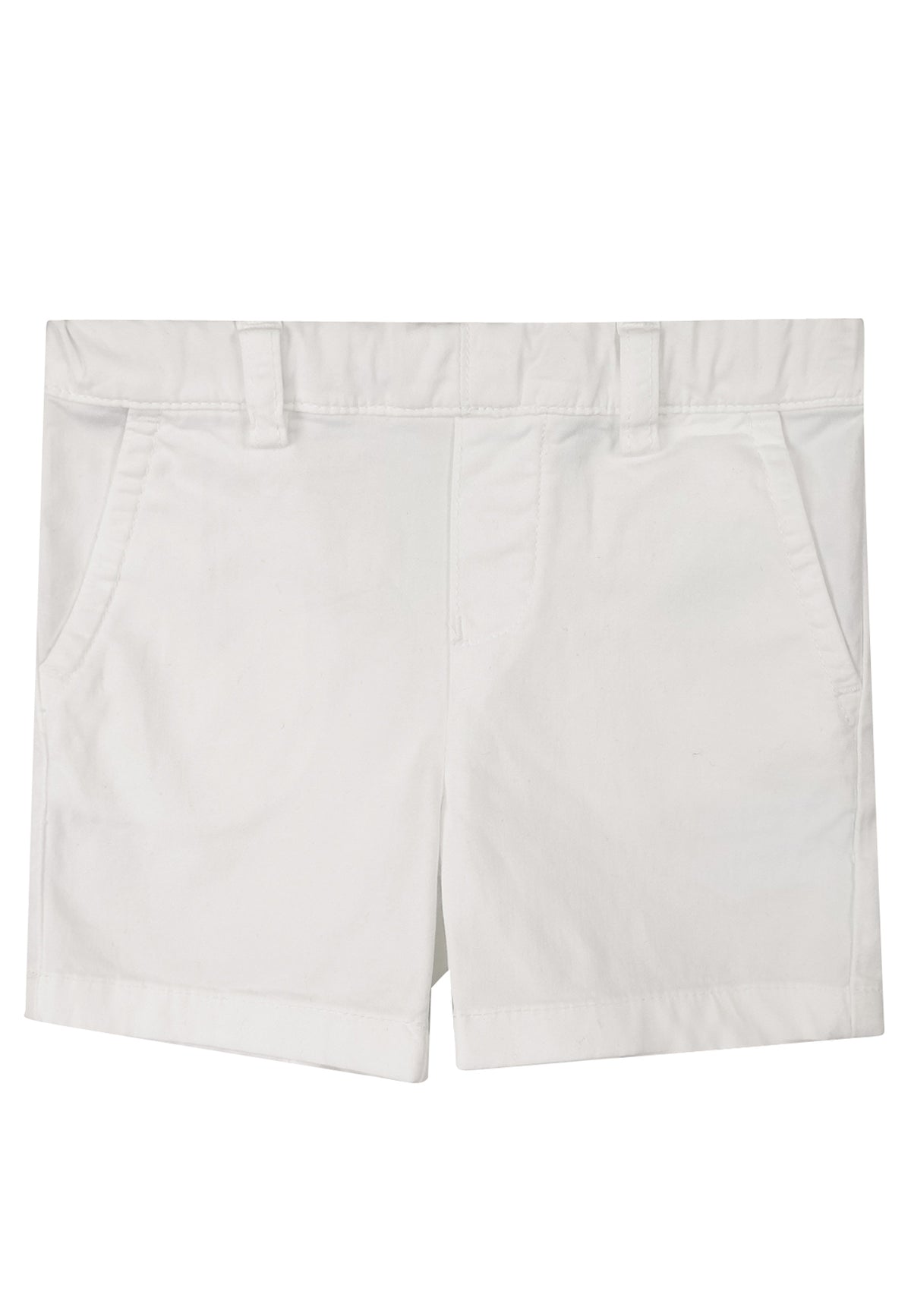 Bermuda neonato Emporio Armani bianco in cotone | ViaMonte Shop