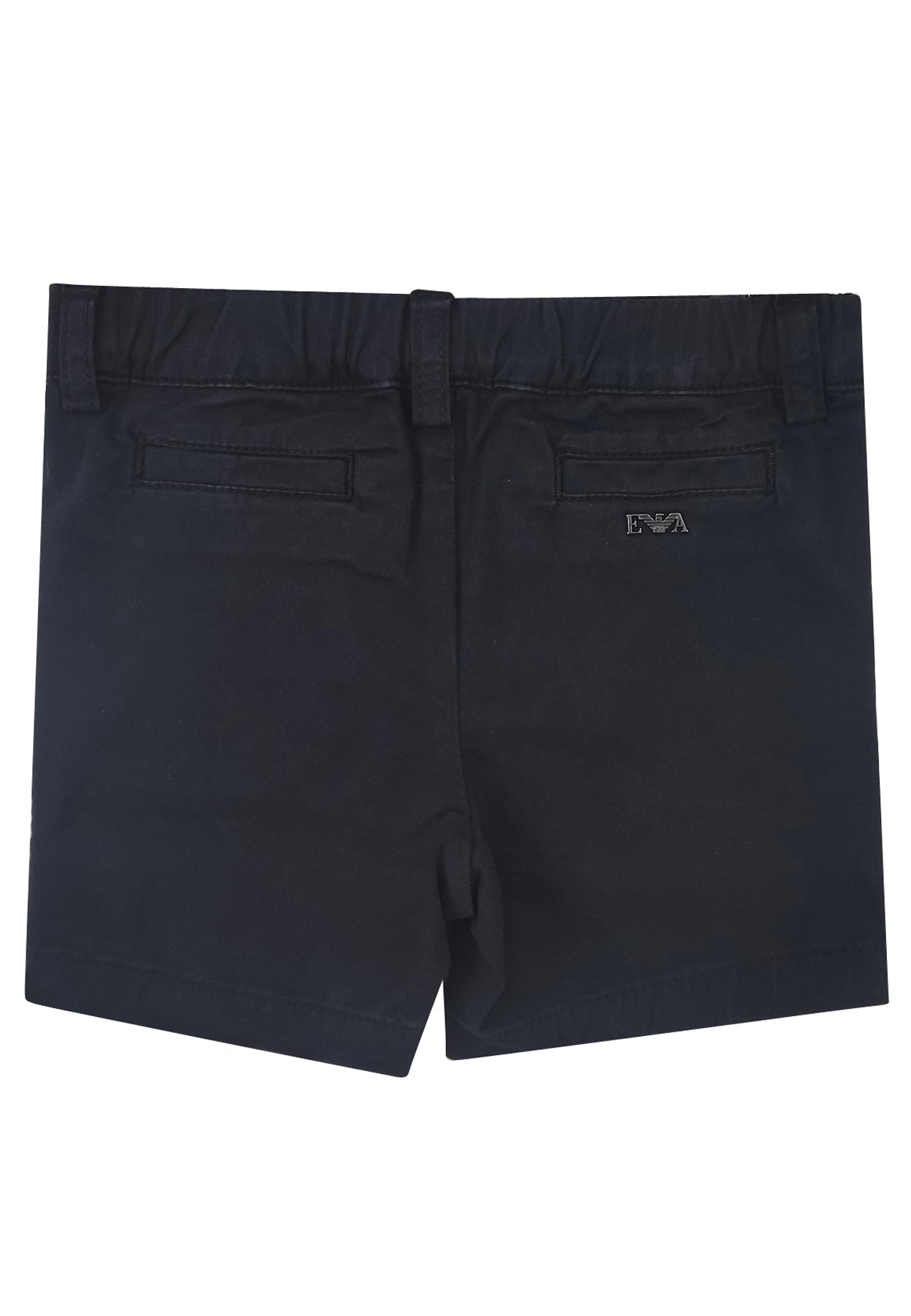 Bermuda neonato Emporio Armani blu in cotone | ViaMonte Shop