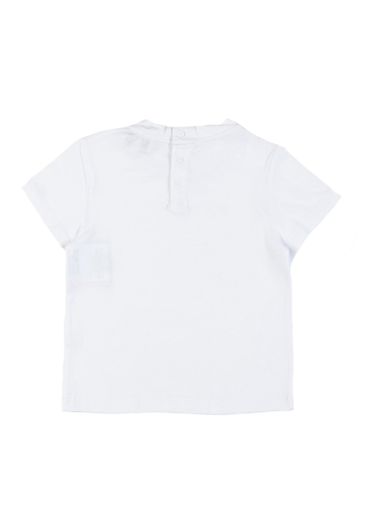 T-shirt neonato Emporio Armani bianca in cotone | ViaMonte Shop