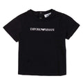 Emporio Armani t-shirt blu neonato in cotone | ViaMonte Shop