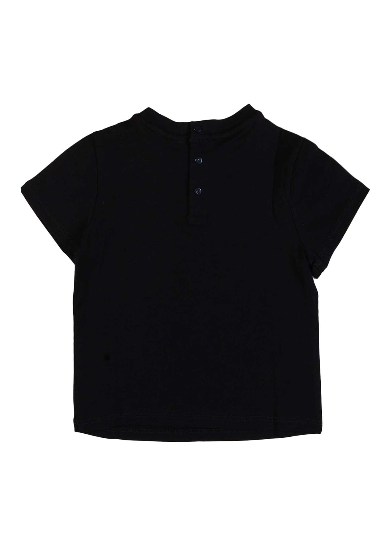 Emporio Armani t-shirt blu neonato in cotone | ViaMonte Shop