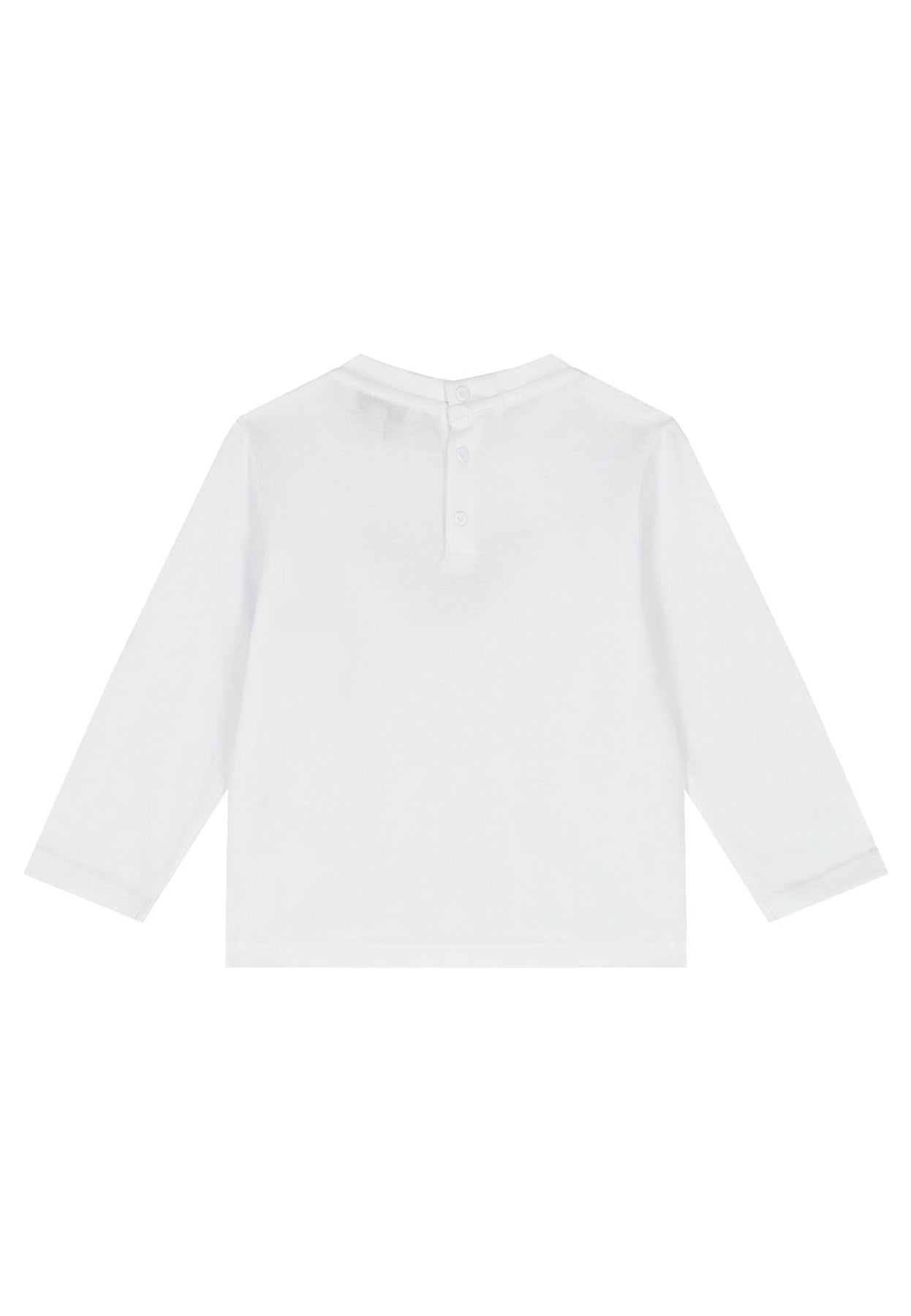 T-shirt neonato Emporio Armani bianca in jersey di cotone | ViaMonte Shop