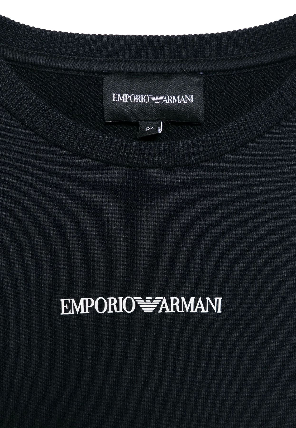 Felpa bambino Emporio Armani blu in modal | ViaMonte Shop