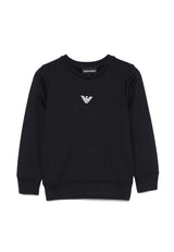 Felpa bambino Emporio Armani nera in modal | ViaMonte Shop