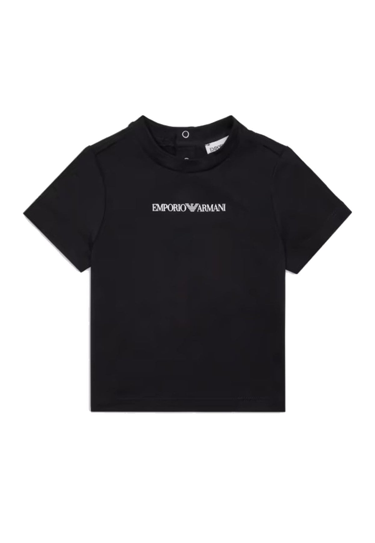 T-shirt neonato Emporio Armani blu in cotone | ViaMonte Shop