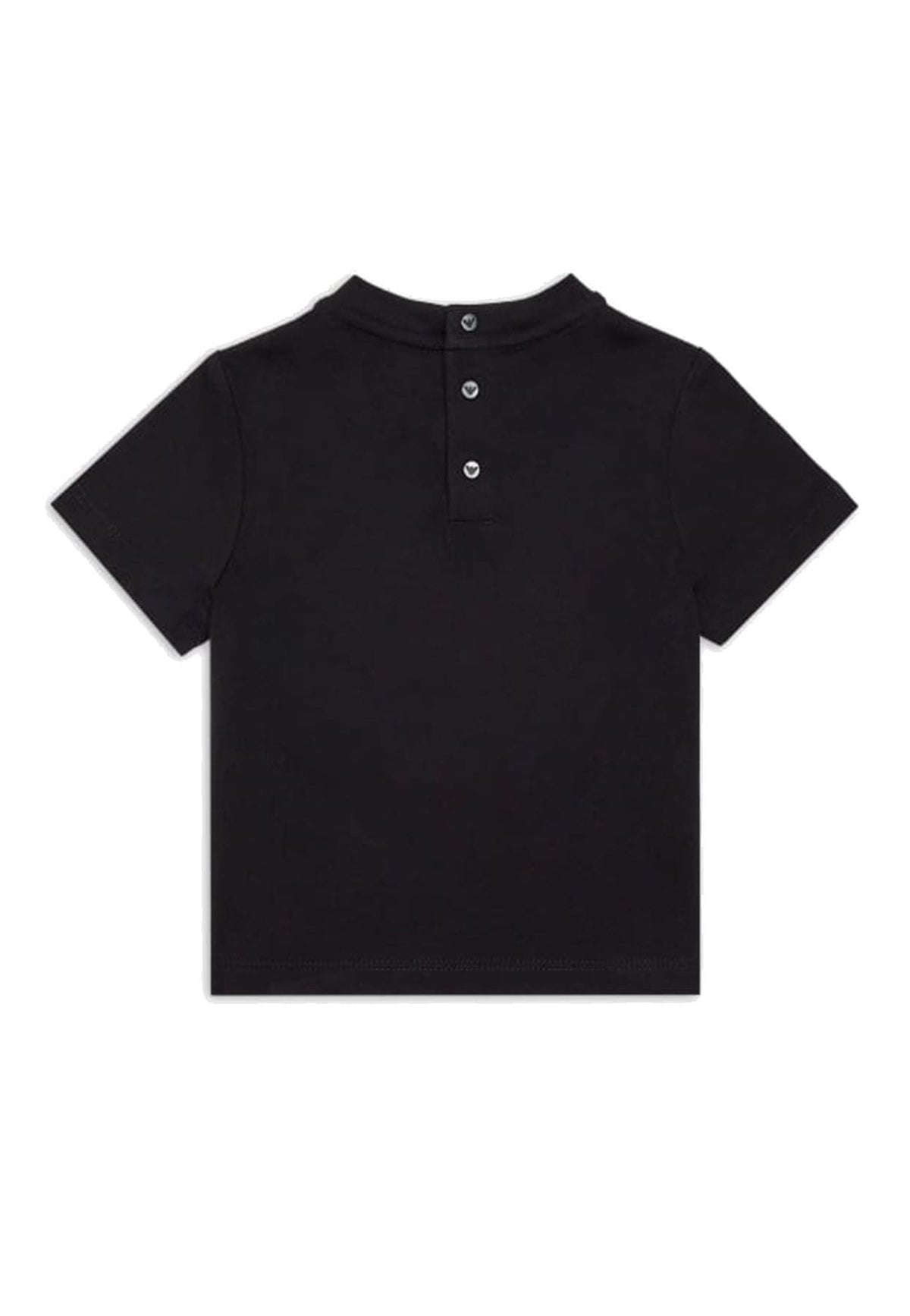 T-shirt neonato Emporio Armani blu in cotone | ViaMonte Shop