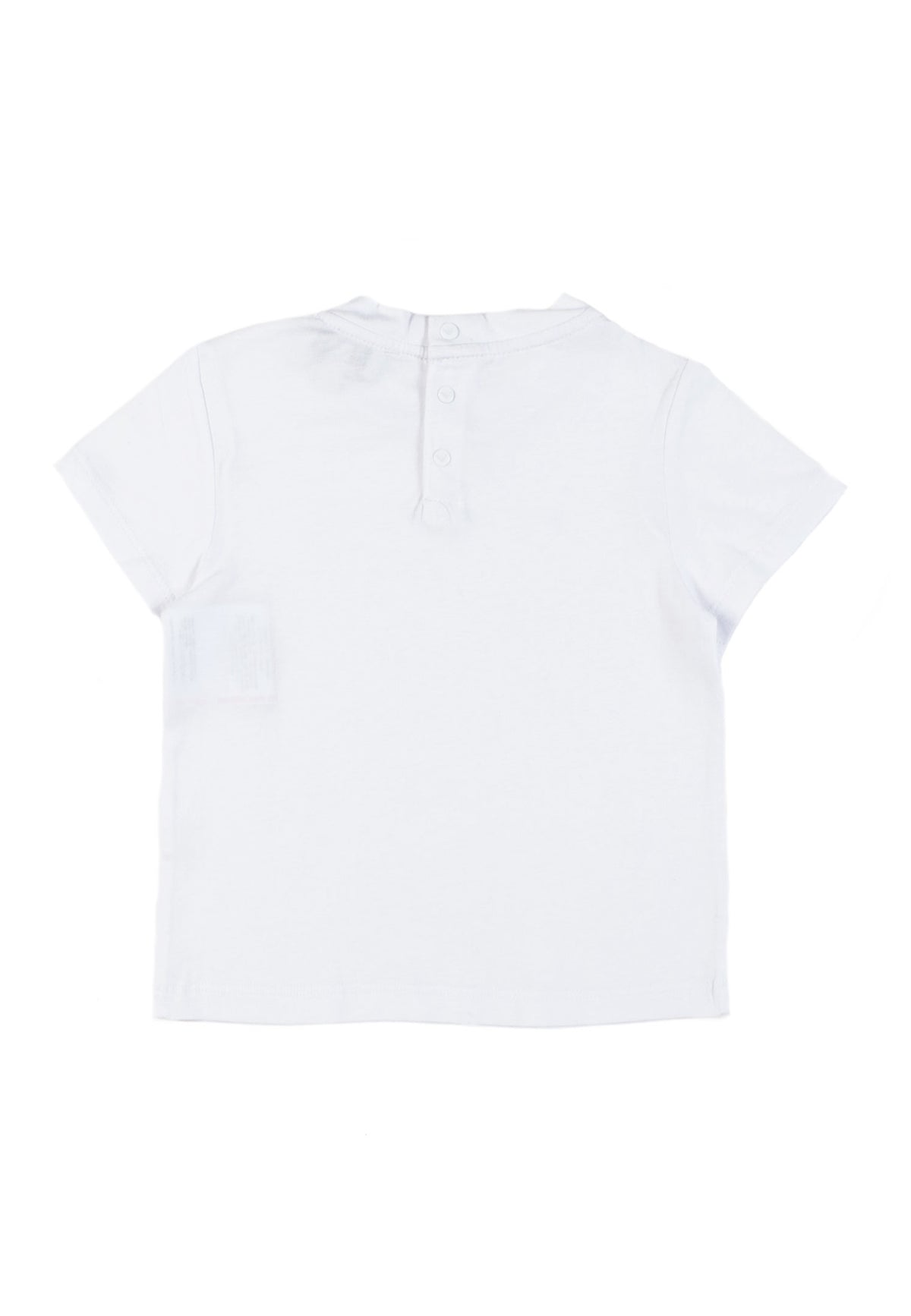 T-shirt neonato Emporio Armani bianca in cotone | ViaMonte Shop