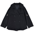 Trench bambina Fay doppiopettto blu in misto cotone | ViaMonte Shop