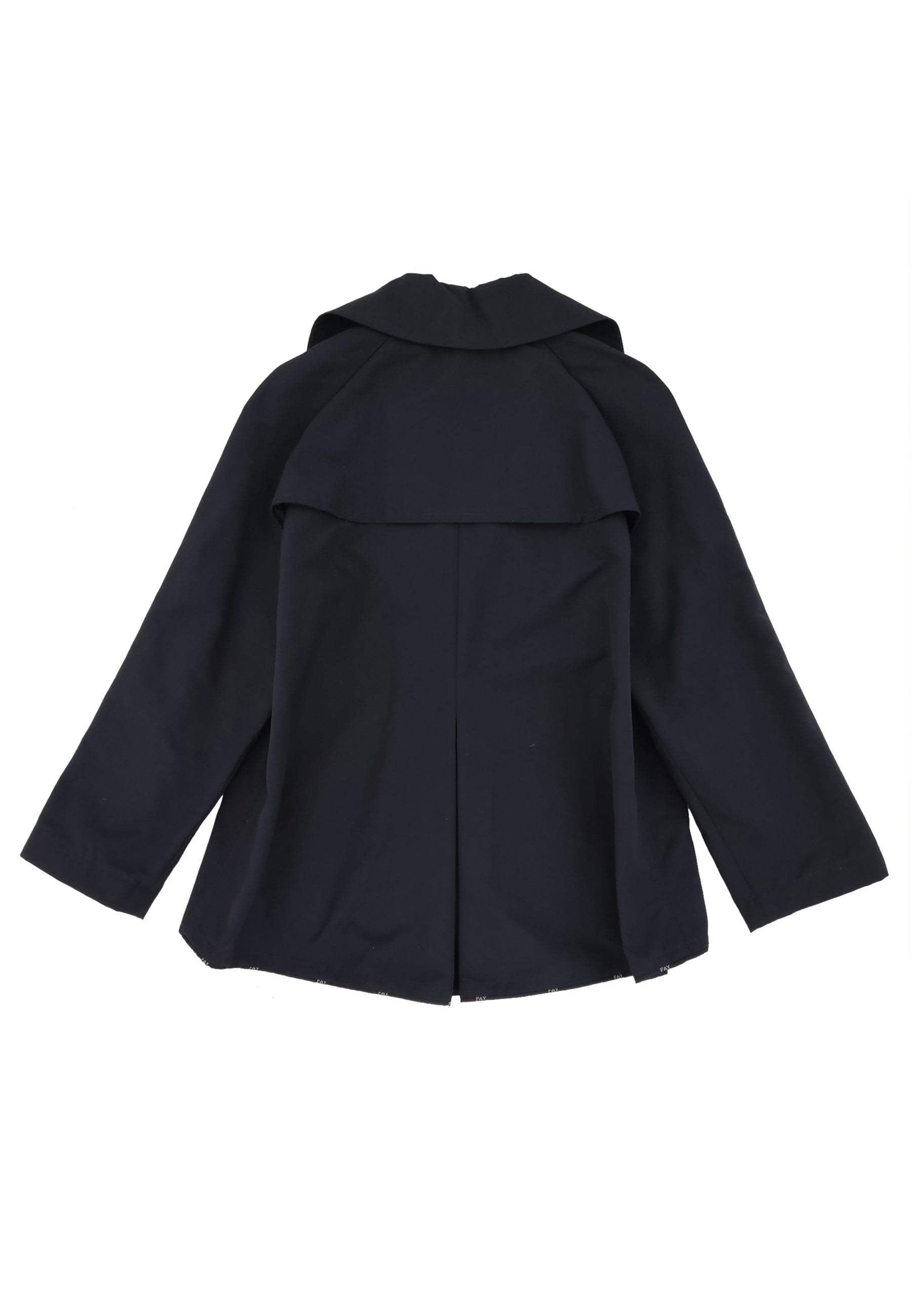 Trench bambina Fay doppiopettto blu in misto cotone | ViaMonte Shop