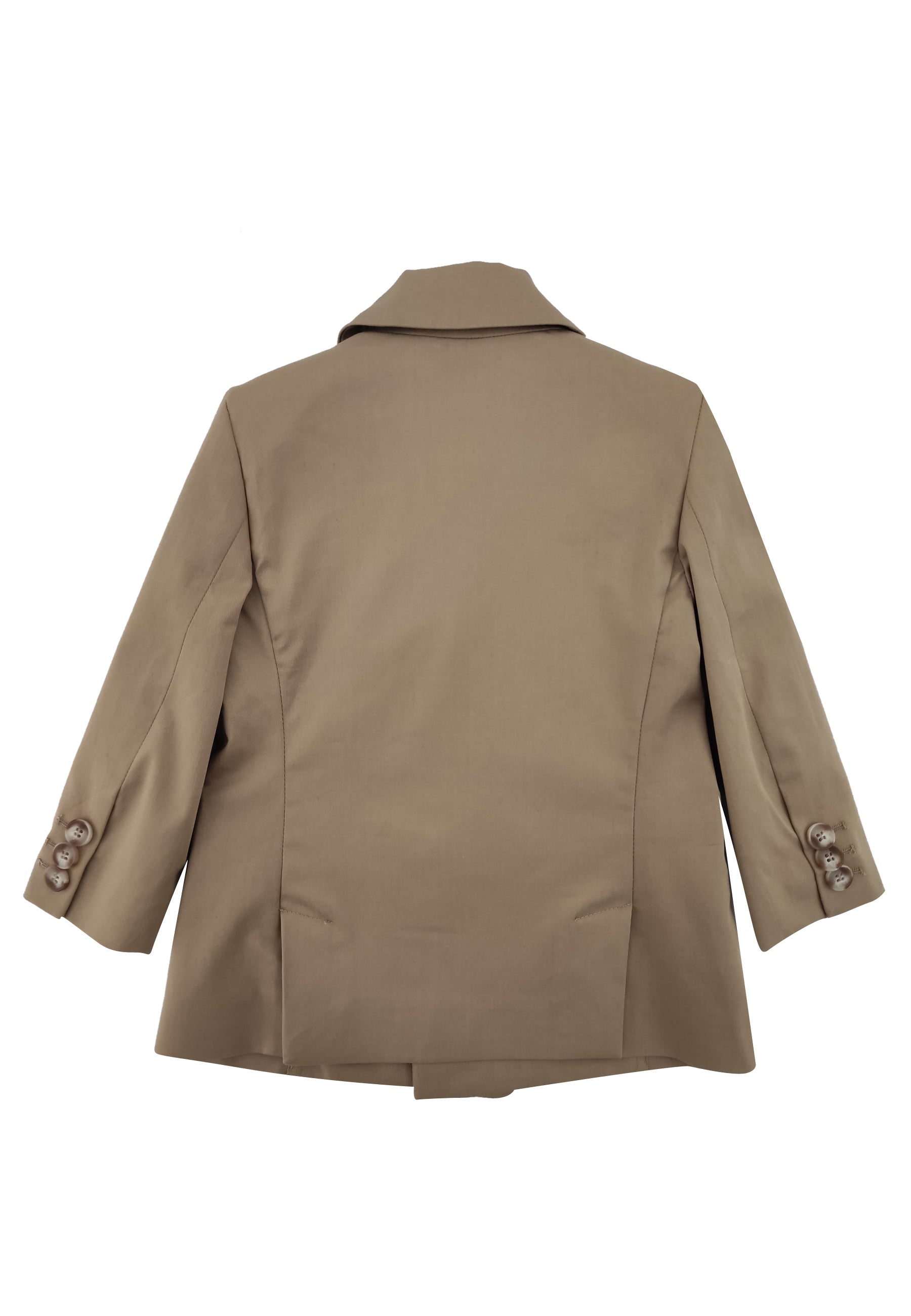 Giacca doppiopetto bambino Fay beige in cotone | ViaMonte Shop