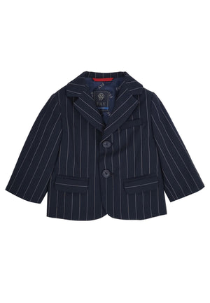 Giacca neonato blu in misto lana | ViaMonte Shop