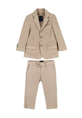 Abito bambino Fay sabbia in cotone | ViaMonte Shop