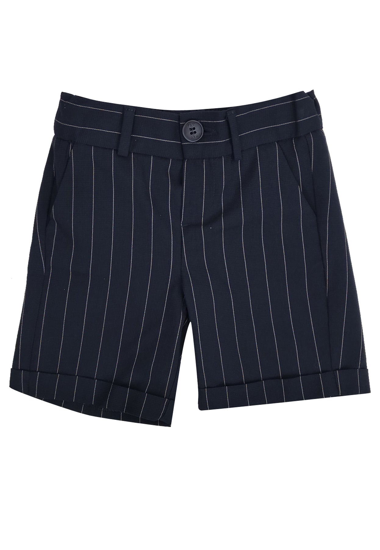 Bermuda neonato blu in misto lana | ViaMonte Shop