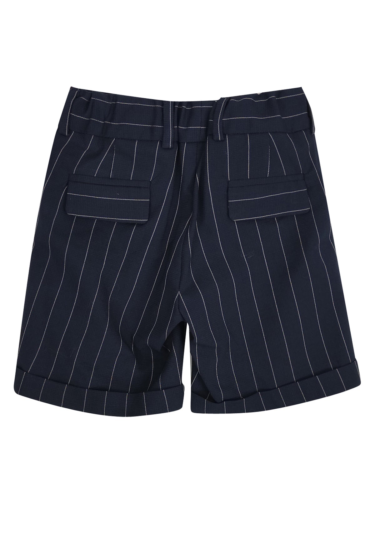 Bermuda neonato blu in misto lana | ViaMonte Shop