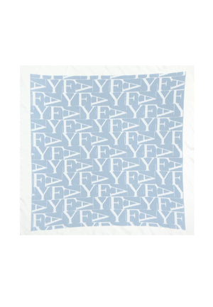 Copertina neonato Fay celeste in cotone | ViaMonte Shop