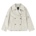 Trench corto bambina Fay beige in nylon | ViaMonte Shop