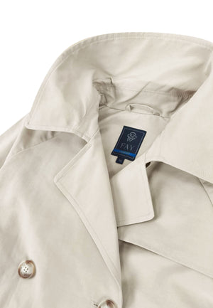 Trench corto bambina Fay beige in nylon | ViaMonte Shop