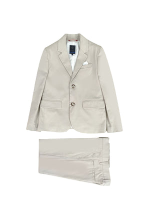 Abito bambino Fay beige in cotone | ViaMonte Shop