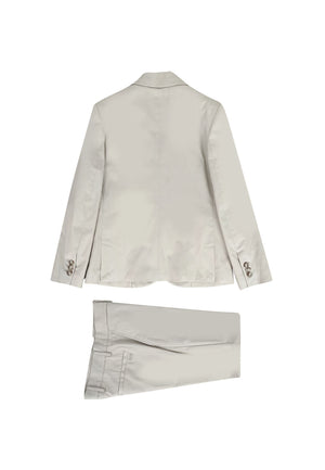 Abito bambino Fay beige in cotone | ViaMonte Shop