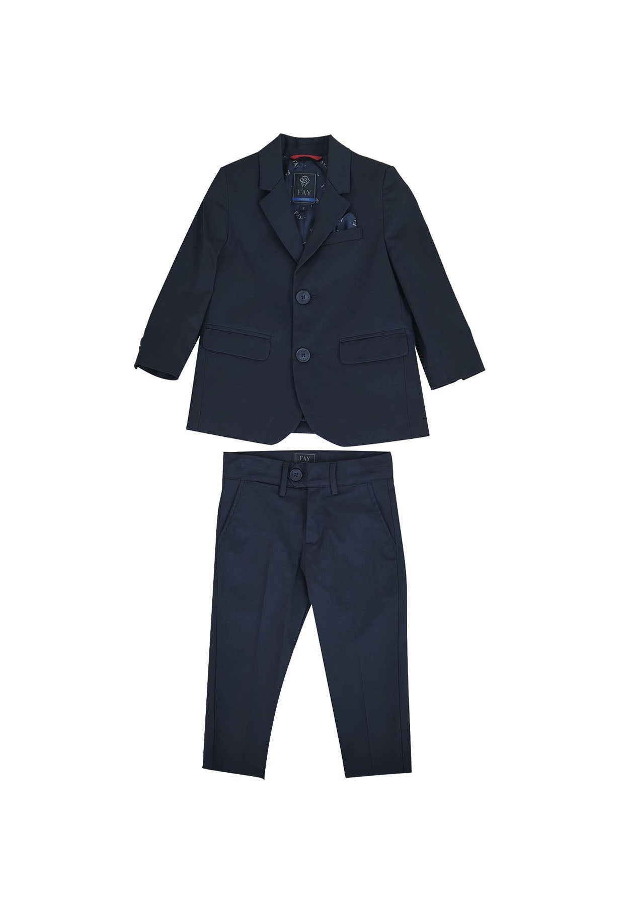Abito bambino Fay blu in cotone | ViaMonte Shop
