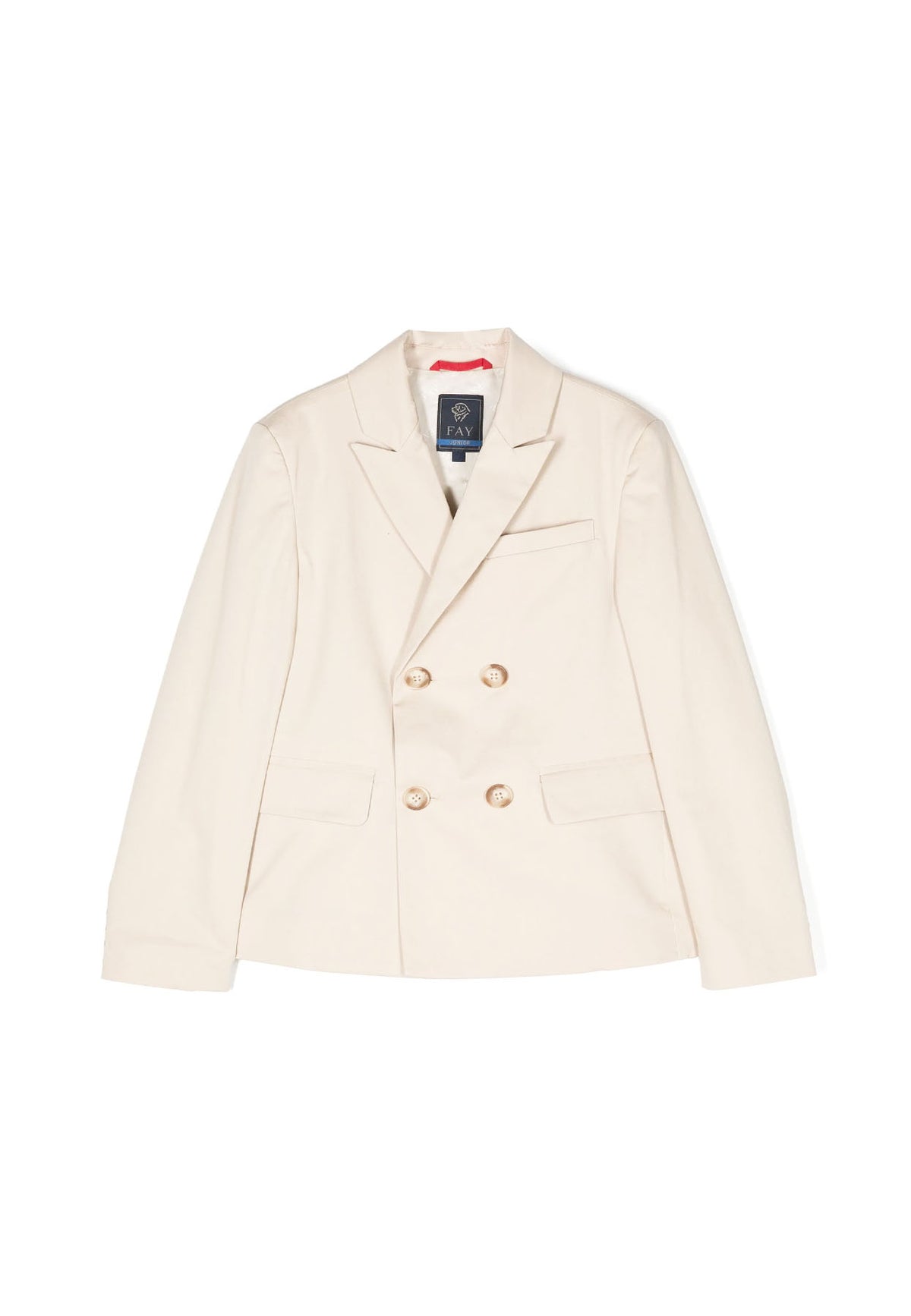 Abito bambino Fay beige in misto lino | ViaMonte Shop