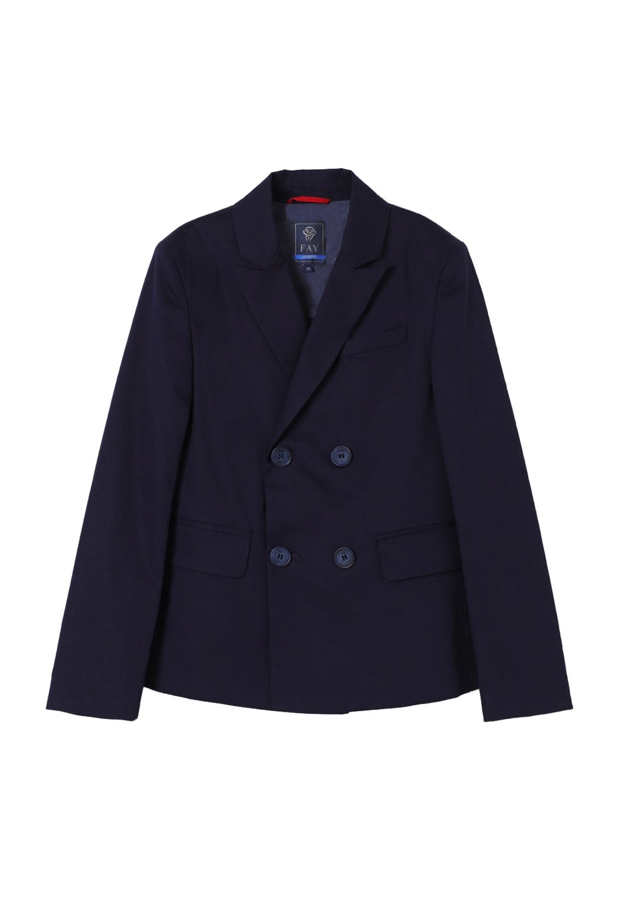 Abito bambino Fay blu in misto lino | ViaMonte Shop