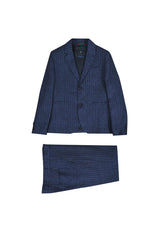 Abito bambino Fay blu in lino | ViaMonte Shop