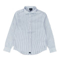 Camicia bambino Fay bianca/blu in cotone | ViaMonte Shop