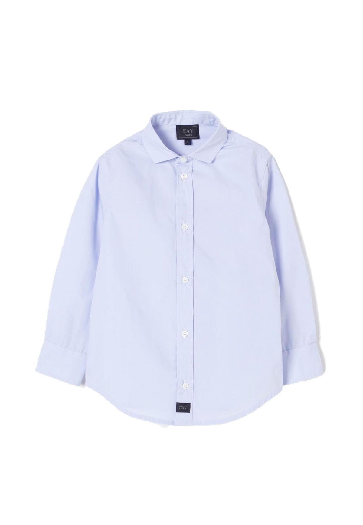 Camicia bambino Fay celeste in cotone | ViaMonte Shop