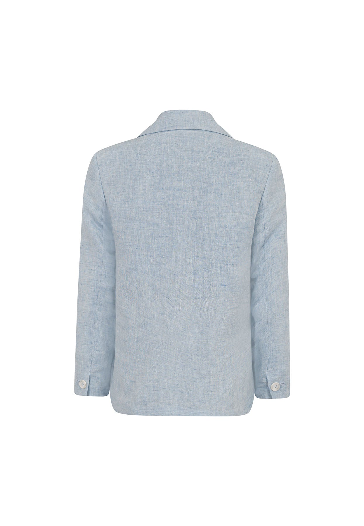 Blazer bambino Fay azzurro in misto lino