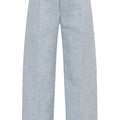 Pantalone bambino Fay azzurro in misto lino